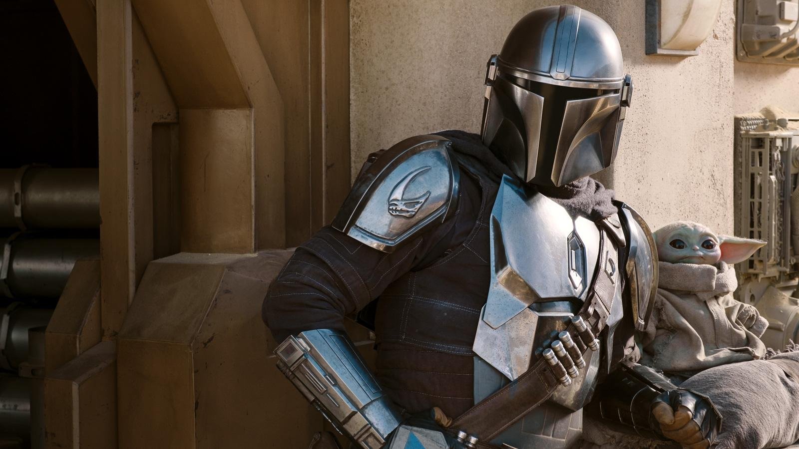 Mandalorian dengan bayi Yoda