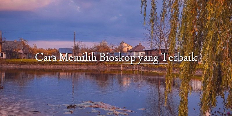 Cara Memilih Bioskop yang Terbaik