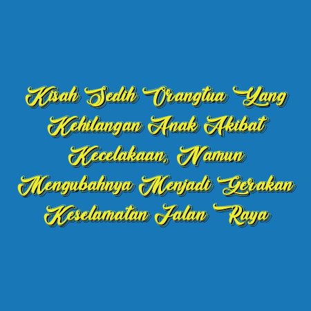 Kisah Sedih Orangtua yang Kehilangan Anak Akibat Kecelakaan, Namun Mengubahnya Menjadi Gerakan Keselamatan Jalan Raya