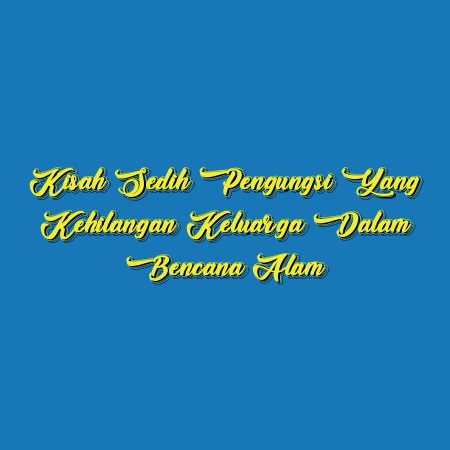 Kisah Sedih Pengungsi yang Kehilangan Keluarga dalam Bencana Alam